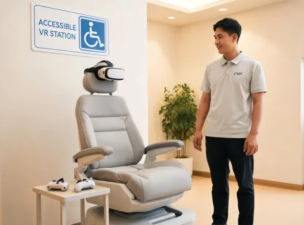 Low stimulation VR session