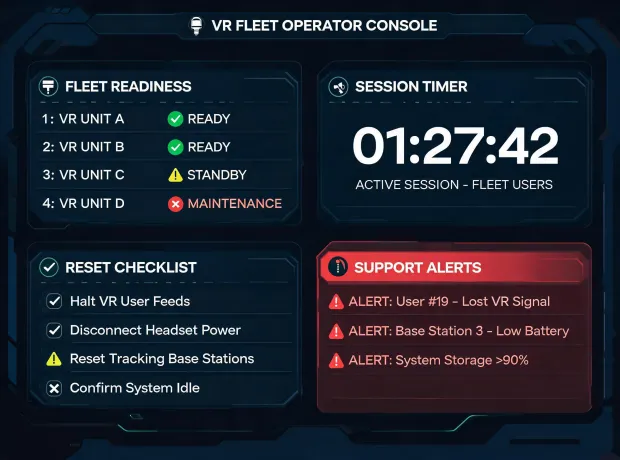 Operator console dashboard
